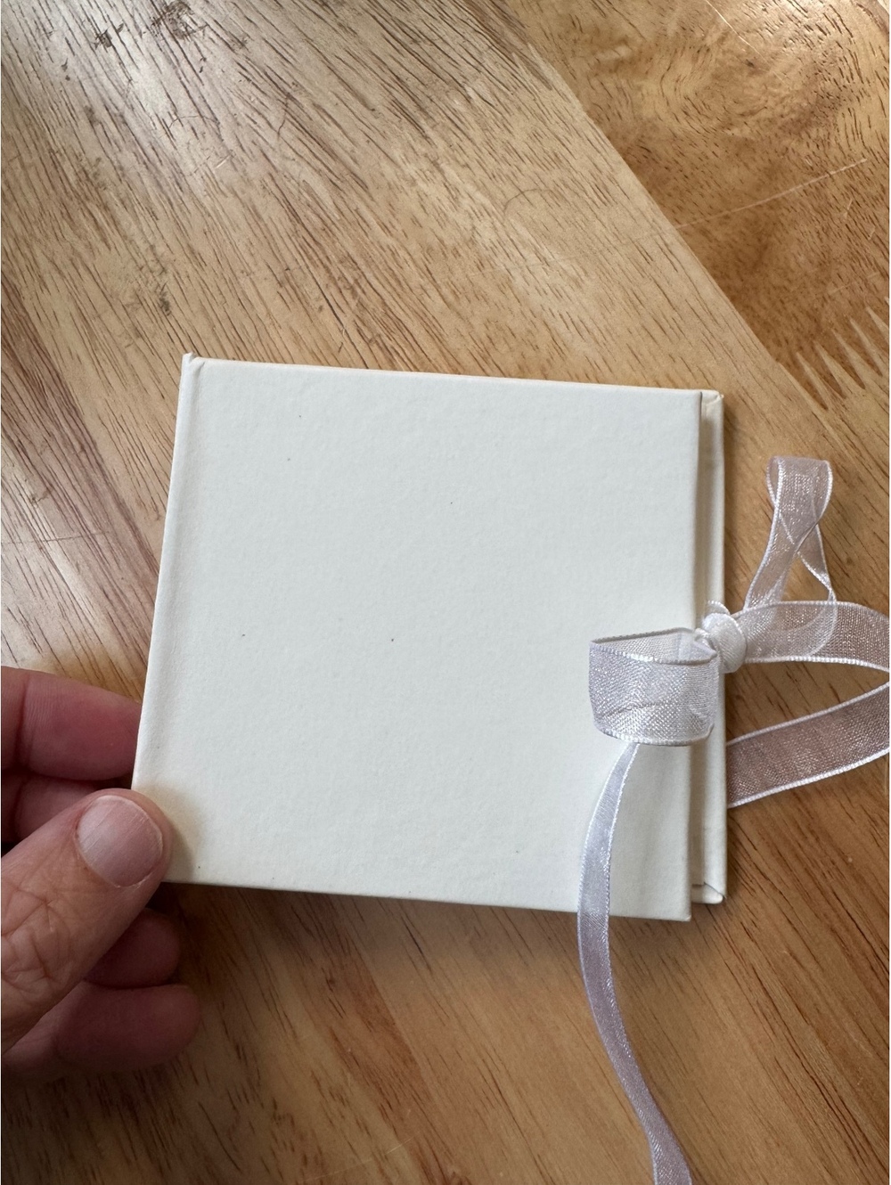 Close to My Heart White mini Memory Album with Ribbon Closure